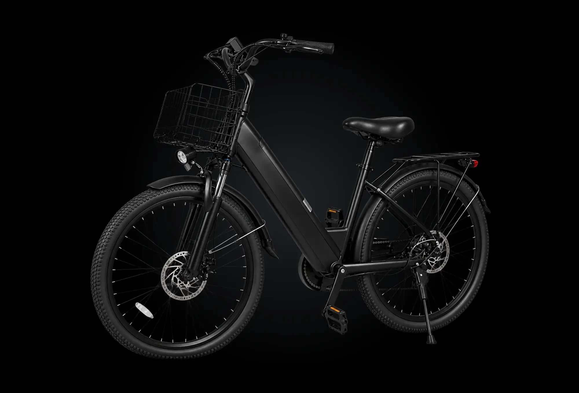 OVE CITYBIKE noir en entier, de trois quarts